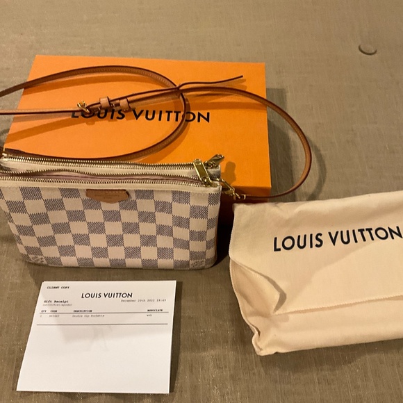 Louis Vuitton Damien Azur Double Zip Pochette - Picture 8 of 10